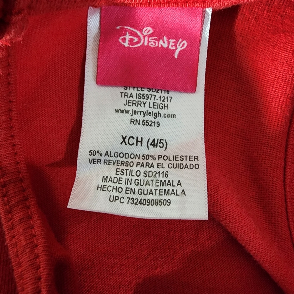 Disney Minnie Mouse Dress w/pocket Girl"s Small 4/5 - Picture 3 of 5